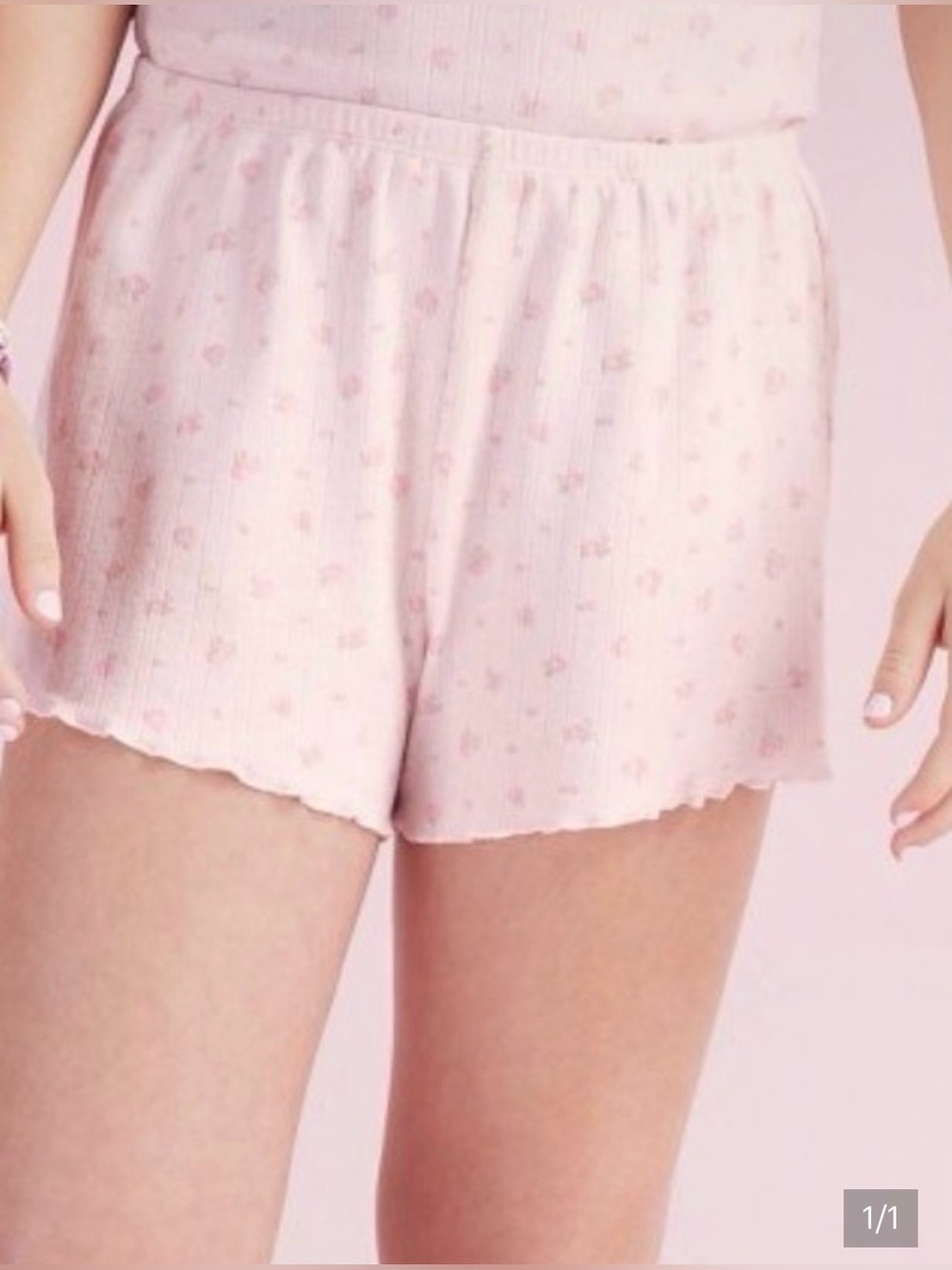 NWT LoveShackFancy X Target Girls Rosie Knit Short L